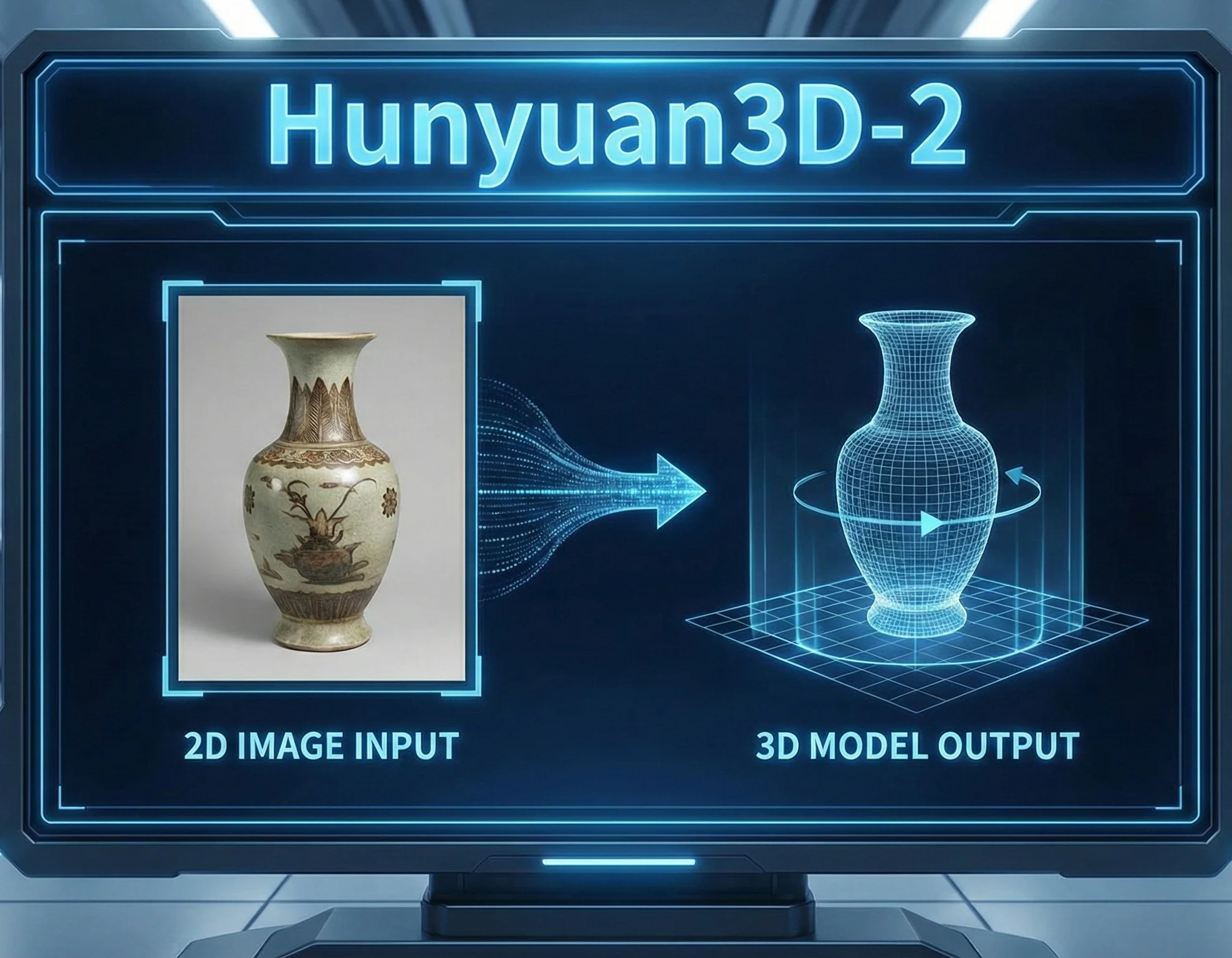 Hunyuan3D-2 Synthesis Hero