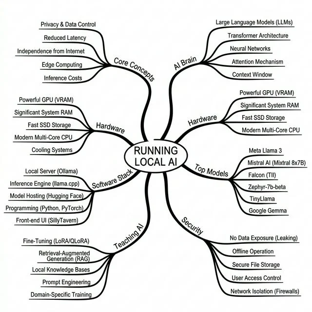 Local AI Architecture Mindmap