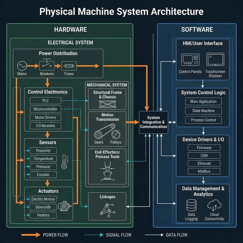 Physical Machine System Architecture Block Diagram