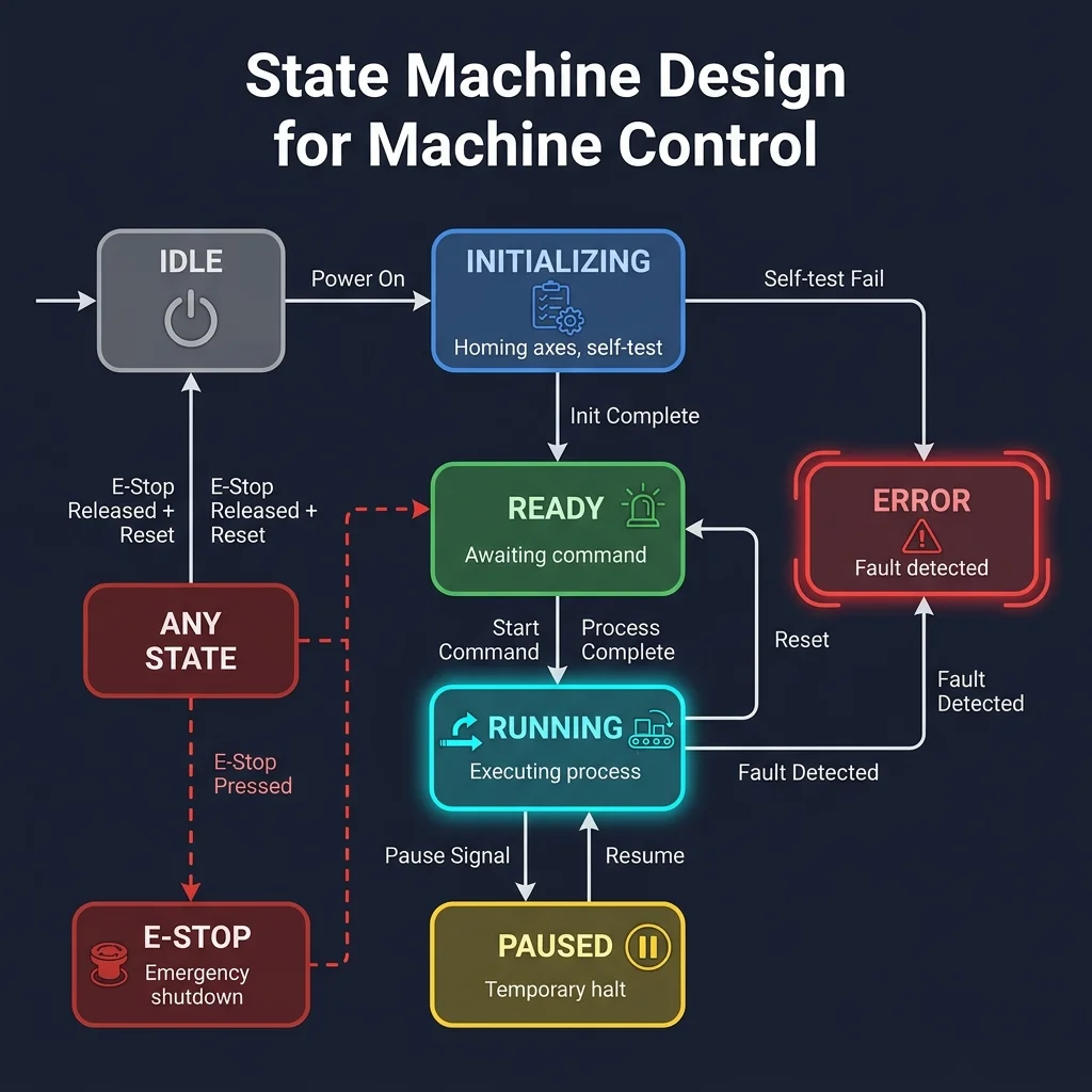 State Machine Design for Machine Control
