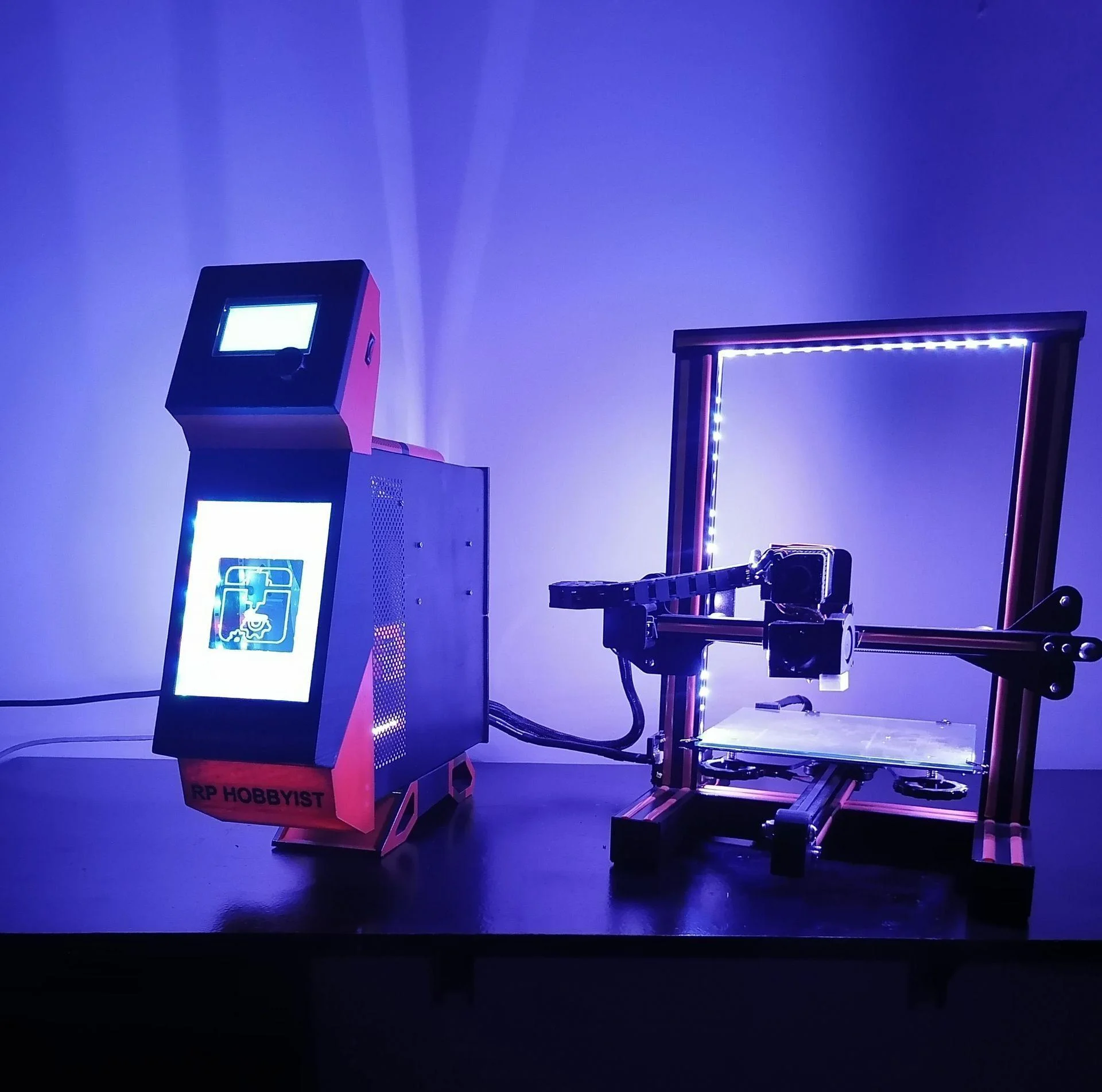 DIY Upgrade 3D Printer to Gaming Rig Look