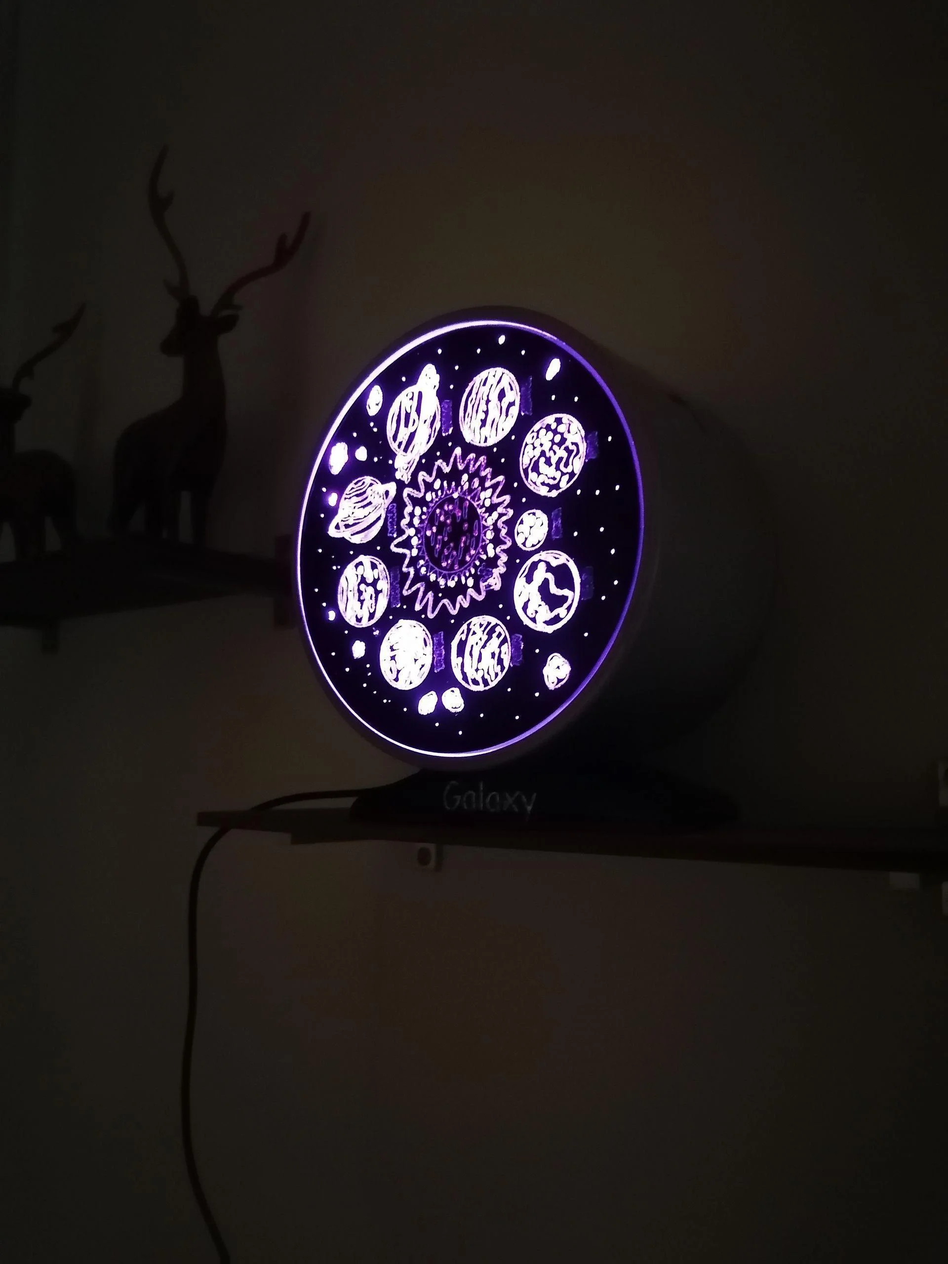 DIY Rotating Galaxy Lamp with Bluetooth Speaker